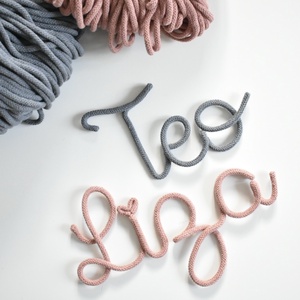 Névre szóló felirat fonalból, Otthon & Életmód, Babaszoba, gyerekszoba, Babaszoba dekoráció, Mindenmás, MESKA