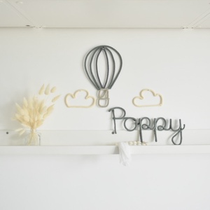 Léghajós drótdekoráció szett - otthon & életmód - babaszoba, gyerekszoba - babaszoba dekoráció - Meska.hu