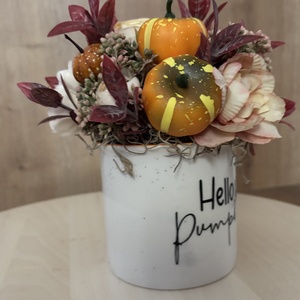 Hello pumpkin asztaldísz - otthon & életmód - dekoráció - asztal és polc dekoráció - asztaldísz - Meska.hu