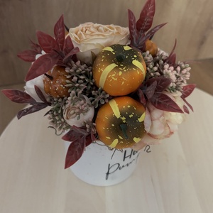 Hello pumpkin asztaldísz - otthon & életmód - dekoráció - asztal és polc dekoráció - asztaldísz - Meska.hu