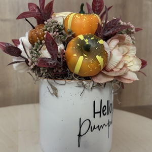 Hello pumpkin asztaldísz - otthon & életmód - dekoráció - asztal és polc dekoráció - asztaldísz - Meska.hu