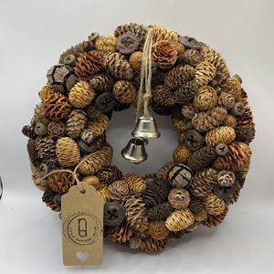 Natúr kopogtató - otthon & életmód - dekoráció - virágdísz és tartó - koszorú - Meska.hu