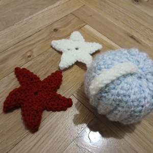Horgolt kistök, és két horgolt csillag - Meska.hu