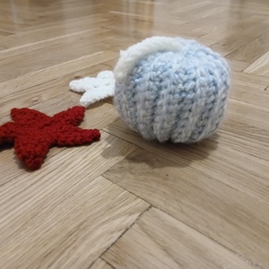 Horgolt kistök, és két horgolt csillag - karácsony - karácsonyi lakásdekoráció - karácsonyi lakásdíszek - Meska.hu