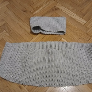 Horgolt sál- fülmelegítő szett - ruha & divat - sál, sapka, kendő - sapka & sál szett - Meska.hu