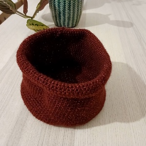 Horgolt kiskosár/ tároló - otthon & életmód - tárolás & rendszerezés - tárolókosár - Meska.hu