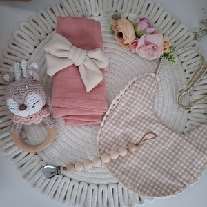  Őzikés babaköszöntő ajándékcsomag - játék & sport - babalátogató ajándékcsomag - Meska.hu