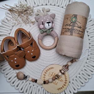 Őzikés babalátogató ajándékcsomag  - játék & sport - babalátogató ajándékcsomag - Meska.hu