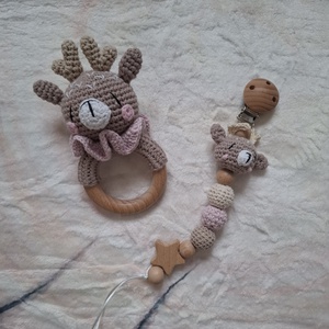 Őzikés babalátogató ajándékcsomag mérföldkőtakaróval - játék & sport - babalátogató ajándékcsomag - Meska.hu