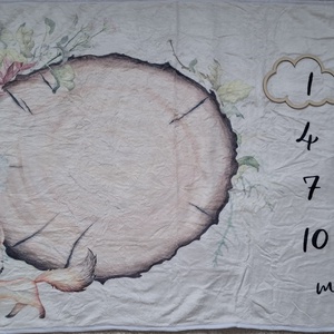 Őzikés babalátogató ajándékcsomag mérföldkőtakaróval - játék & sport - babalátogató ajándékcsomag - Meska.hu