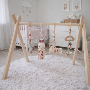 Babatornáztató 4 játékkal - baba - mama - baba játékok - mozgásfejlesztő játékok - Meska.hu