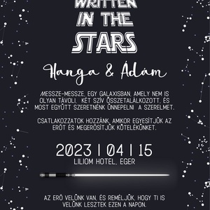 Star Wars esküvői meghívó - művészet - grafika & illusztráció - digitális - Meska.hu