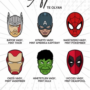 Apa poszter - Marvel szuperhős - fali kép A4 méretben - otthon & életmód - dekoráció - kép & falikép - poszter - Meska.hu