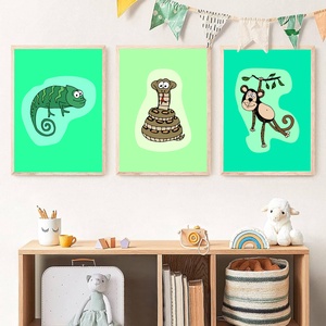Babaszoba poszter szett - baba és gyerekszoba dekoráció, safari, Otthon & Életmód, Dekoráció, Kép & Falikép, Poszter, Fotó, grafika, rajz, illusztráció, MESKA