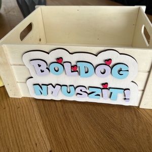 Húsvéti nyuszi váró láda, Otthon & Életmód, Tárolás & Rendszerezés, Doboz, Famegmunkálás, MESKA