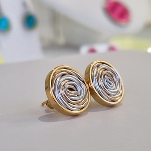 Arany, ezüst, kézműves medál,  fülbevaló, nyaklánc  - ékszer - ékszerszett - Meska.hu