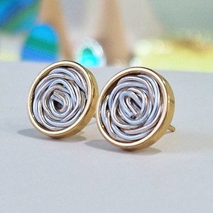 Arany, ezüst, kézműves medál,  fülbevaló, nyaklánc  - ékszer - ékszerszett - Meska.hu