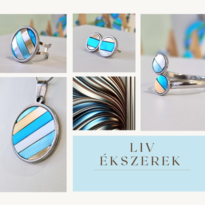 Arany, ezüst, kézműves medál,  fülbevaló, nyaklánc  - Meska.hu