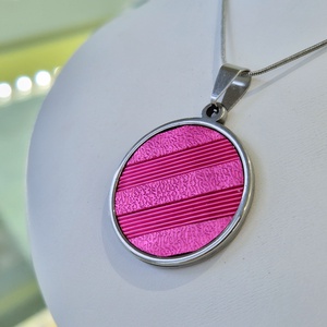 Fuxia, kézműves medál,  fülbevaló, nyaklánc  - ékszer - ékszerszett - Meska.hu