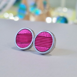 Fuxia, kézműves medál,  fülbevaló, nyaklánc  - ékszer - ékszerszett - Meska.hu