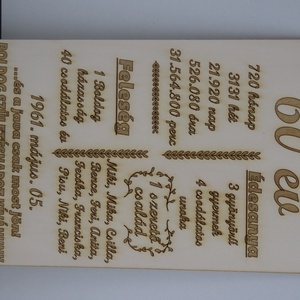 Gravírozott A/4 tábla egyedi felirattal - otthon & életmód - dekoráció - dísztárgy - Meska.hu