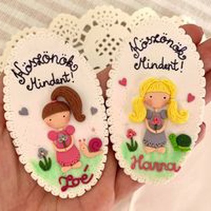 Köszönöm ovis hűtőmágnes ballagásra - otthon & életmód - konyhafelszerelés, tálalás - konyhai dekoráció - hűtőmágnes - Meska.hu