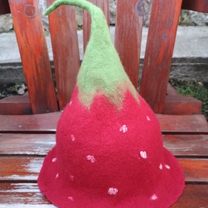 Eperke szaunasapka, nemez sapka - ruha & divat - sál, sapka, kendő - sapka - Meska.hu Eperke szaunasapka, nemez sapka - ruha & divat - sál, sapka, kendő - sapka - Meska.hu