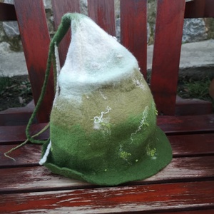 Zöld-fehér szaunasapka, manósapka, nemez sapka - ruha & divat - sál, sapka, kendő - sapka - Meska.hu Zöld-fehér szaunasapka, manósapka, nemez sapka - ruha & divat - sál, sapka, kendő - sapka - Meska.hu