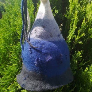 Kék-szürke szaunasapka, manósapka - ruha & divat - sál, sapka, kendő - sapka & sál szett - Meska.hu Kék-szürke szaunasapka, manósapka - ruha & divat - sál, sapka, kendő - sapka & sál szett - Meska.hu