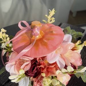 Őszi rózsaszín tötött tökdísz - otthon & életmód - dekoráció - asztal és polc dekoráció - asztaldísz - Meska.hu Őszi rózsaszín tötött tökdísz - otthon & életmód - dekoráció - asztal és polc dekoráció - asztaldísz - Meska.hu