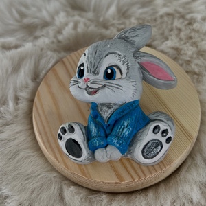 Nyuszis gipszfigura - kellékek & szerszámok - dekorációs kellékek - figurák - Meska.hu