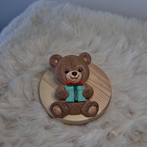 Macis-ajándékos gipszfigura, Kellékek & szerszámok, Dekorációs kellékek, Figurák, Festett tárgyak, Gipszöntés, MESKA