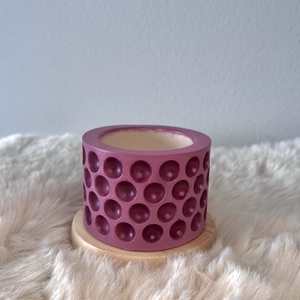 Pöttyös kaspó, Otthon & Életmód, Virágdekoráció, Virágtartó, Kaspó, Festett tárgyak, Gipszöntés, MESKA