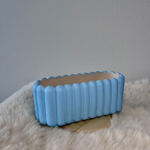 Ovális-csíkos kaspó - Meska.hu