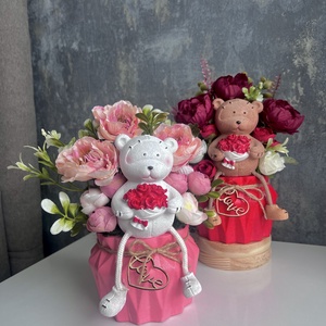 Valentin napi macis rózsa-kaspó, Otthon & Életmód, Dekoráció, Asztal és polc dekoráció, Asztaldísz, Festett tárgyak, Virágkötés, MESKA