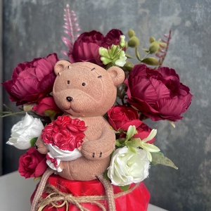 Valentin napi macis rózsa-kaspó - otthon & életmód - dekoráció - asztal és polc dekoráció - asztaldísz - Meska.hu