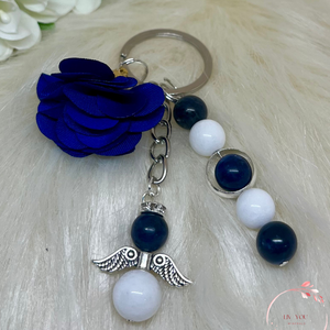 Jade-Lápisz lazuli ásványkulcstartó  - Meska.hu