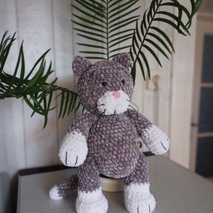 Amigurumi plüss cica - játék & sport - plüssállat & játékfigura - cica - Meska.hu