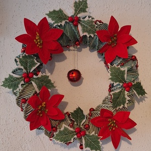 Karácsonyi ajtódísz - otthon & életmód - dekoráció - ajtó- és ablak dekoráció - ajtódísz & kopogtató - Meska.hu