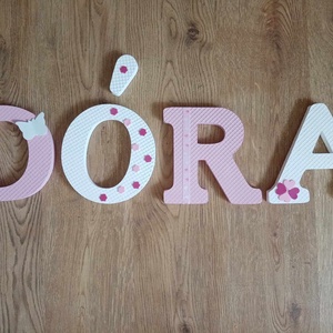 Dekorbetű,bababetű,név,felirat,dekoráció,babaszoba,gyerekszoba,hungarocell  - otthon & életmód - dekoráció - Meska.hu