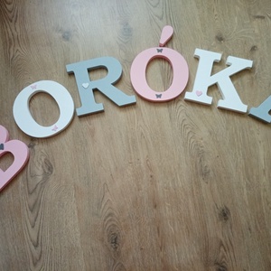 Dekorbetű, bababetű, név, felirat, dekoráció, babaszoba, gyerekszoba, hungarocell  - otthon & életmód - dekoráció - fali és függő dekoráció - betű & név - Meska.hu