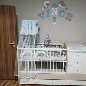 Macis dekorbetű szett választható színben, babanév, név, névtábla, babaszobadekor, gyerekszoba, babaváró, ajándék - otthon & életmód - babaszoba, gyerekszoba - gyerek névtábla - Meska.hu