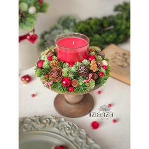 'Isabella' adventi asztaldísz - karácsony - karácsonyi lakásdekoráció - ünnepi asztaldekoráció - Meska.hu