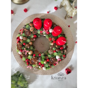 Adventi koszorú  - karácsony - adventi díszek - adventi koszorú - Meska.hu