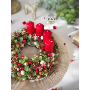 Adventi koszorú  - karácsony - adventi díszek - adventi koszorú - Meska.hu