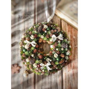 'Zsani' adventi ajtódísz (29cm) - Meska.hu