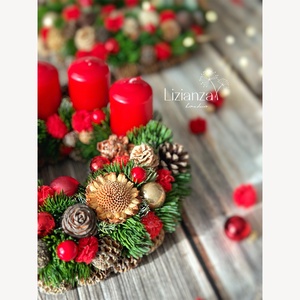 'Fanni' adventi koszorú  - karácsony - adventi díszek - adventi koszorú - Meska.hu