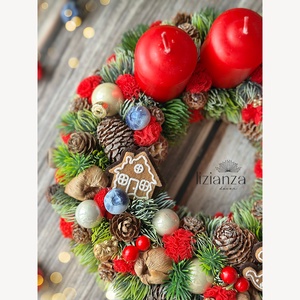 'Sarolta' adventi koszorú  - karácsony - adventi díszek - adventi koszorú - Meska.hu