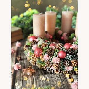 'Fanni' adventi koszorú  - karácsony - adventi díszek - adventi koszorú - Meska.hu