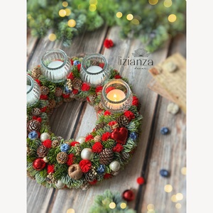 'Judit' adventi koszorú  - Meska.hu